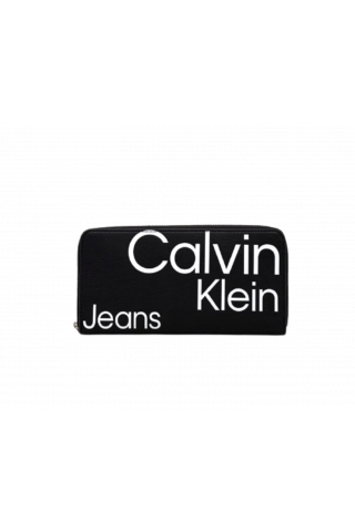 CALVIN KLEIN SLEEK ZIPAROUND AOP