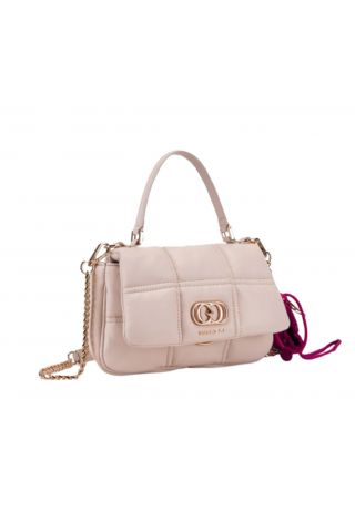 LA CARRIE SQ.PLOT HAND BAGUETTE LEATHER IVORY - 358961