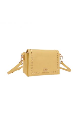 LA CARRIE FRIVOLOUS LUCY SHOULDER BAG TUMBLED LEATHER YELLOW - 358988