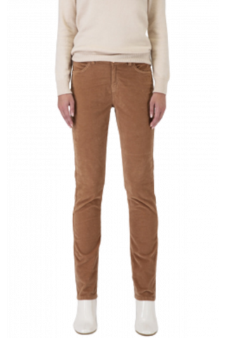 SARAH LAWRENCE TROUSERS VELOUR COTTON 5POCK CAMEL