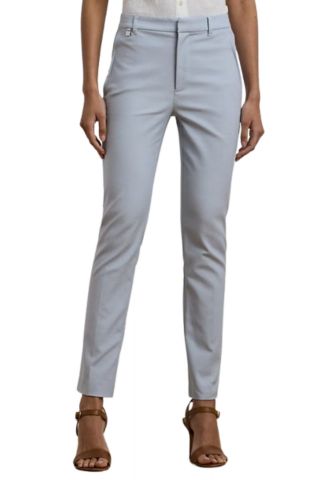 LAUREN RALPH LAUREN STRETCH DBL CTN-PANT 98% COT, 2% EL LIGHT BLUE - 358796