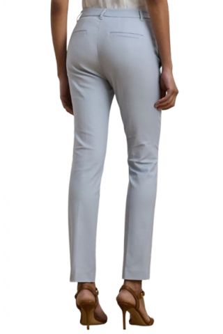 LAUREN RALPH LAUREN STRETCH DBL CTN-PANT 98% COT, 2% EL LIGHT BLUE - 358796