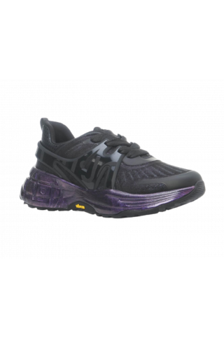 LIU JO 12:12 01 SNEAKER BLACK/PURPLE SOLE