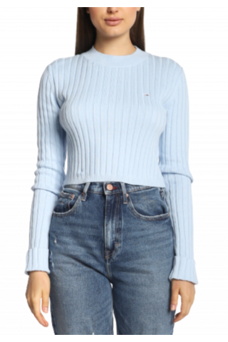 TOMMY HILFIGER TJW BXY CROP RIB SWEATER_CIQ