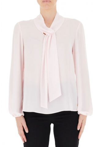 DIANA GALLESI WOMEN'S BLOUSE WITH TIE IN LIGHT PINK