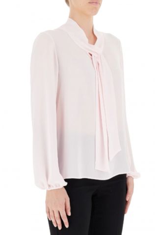 DIANA GALLESI WOMEN'S BLOUSE WITH TIE IN LIGHT PINK