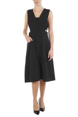 MOLLY BRACKEN LADIES WOVEN DRESS P1291A19 BLACK