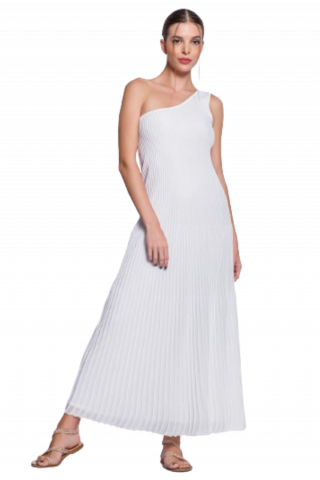 PORTAMI VIA - DRESS METTAL FIBRE WHITE