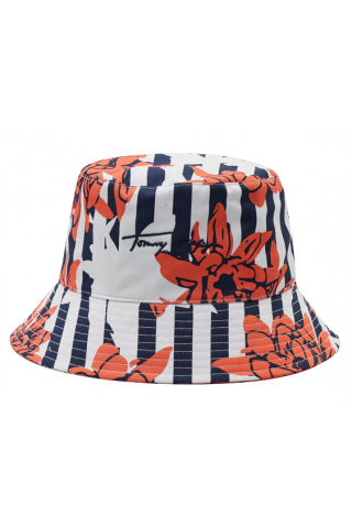 TOMMY HILFIGER ICONIC SIGNATURE BUCKET FLORAL