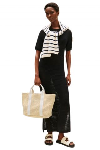TOMMY HILFIGER SPRING LOGO TOTE BEIGE - 358608