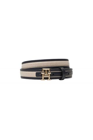 TOMMY HILFIGER - TH LOGO 2.5 CANVAS DARK BLUE - 358324