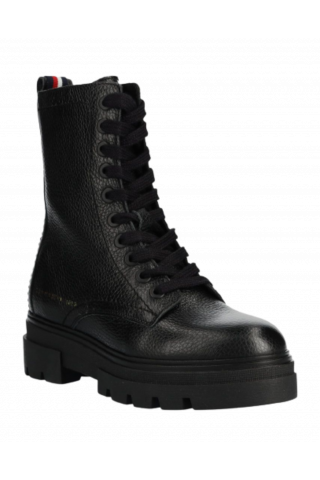 TOMMY HILFIGER MONOCHROMATIC LACE UP BOOT BDS