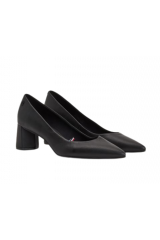 TOMMY HILFIGER HARDWARE MID BLOCKY HEEL PUMP