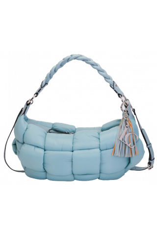 LA CARRIE PADDED MOON BAG NYLON AZURE