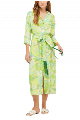 PENNYBLACK OLIMPIO DRESS GREEN FLORAL