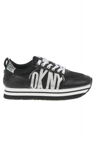 DKNY Panya-lace up sneakers black/silver