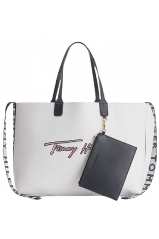 TOMMY HILFIGER ICONIC TOMMY TOTE SIGNATURE YAF