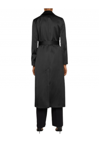 CALVIN KLEIN DUCHESS SATIN MAXI TRENCH COAT _BEH