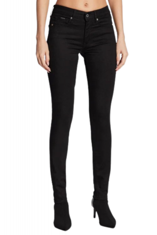 CALVIN KLEIN MID RISE SKINNY DENIM BLACK 1BY