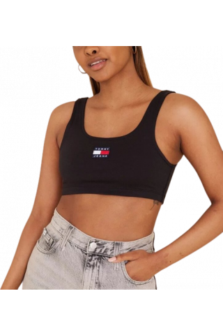 TOMMY HILFIGER TJW SUPER CROP BADGE TOP BDS