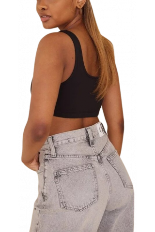 TOMMY HILFIGER TJW SUPER CROP BADGE TOP BDS