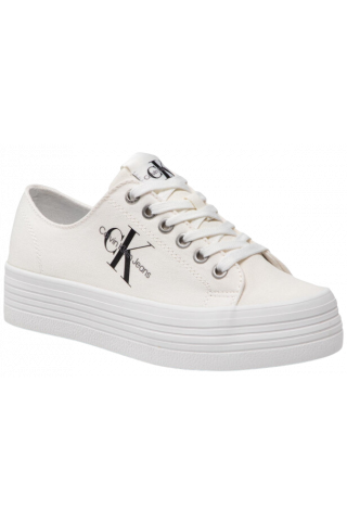 CALVIN KLEIN VULCANIZED FLATFORM LACEUP CO