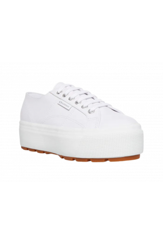 SUPERGA 2790 TANK NAPPA WEDGE WHITE PASTEL