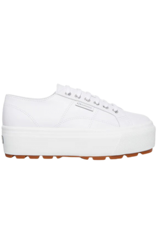 SUPERGA 2790 TANK NAPPA WEDGE WHITE PASTEL