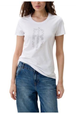 FRACOMINA BASIC LOGO T-SHIRT WHITE - 358106