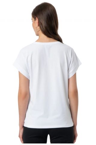 FRACOMINA LOOSE T-SHIRT WHITE - 358107