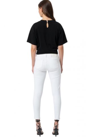 FRACOMINA BULL DENIM EMBELLISHED PERFECT SHAP WHITE - 358105