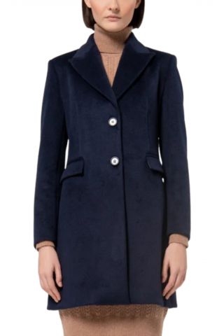 FRACOMINA SHORT COAT DARKBLUE