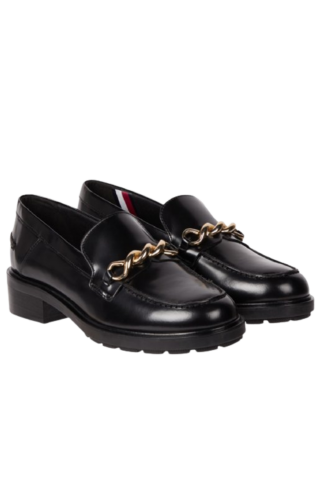 TOMMY HILFIGER TWIST MOCASSIN BLACK