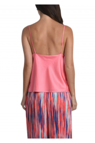 MOLLY BRACKEN LADIES WOVEN TOP - MW106BP CORAL PINK FRANCE