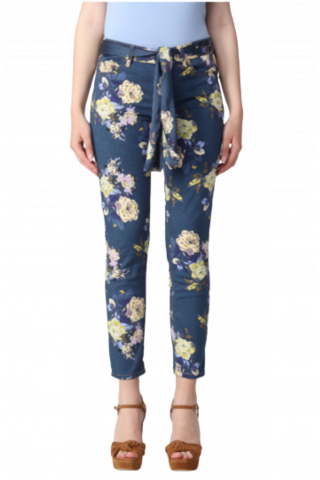 LIU JO DENIM UA3D36 B. UP IDEAL REG W. - UA3001D4794 DARK BLUE FLOWERS