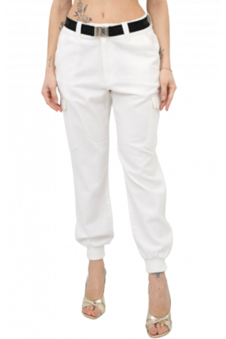 LIU JO SPORT PANT.TESS.NAVETTA TA3C16 PANTS IVORY