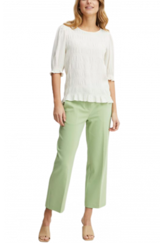 FRANSA FRVITA TESSA CASUAL PANTS 20611919_GREEN