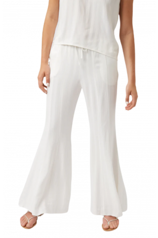 TRAFFIC PEOPLE KICK FLARE TROUSERS WHITE TGS12471035