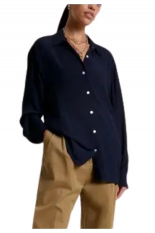 TOMMY HILFIGER - VISCOSE CREPE FLUID SHIRT LS
