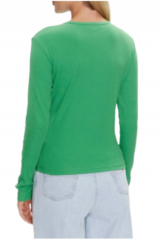 TOMMY HILFIGER - TJW BABY RIB JERSEY C NECK LS DW0DW14277_LY3