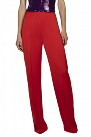 TASSOS MITROPOULOS SATIN TROUSER RED TM30500