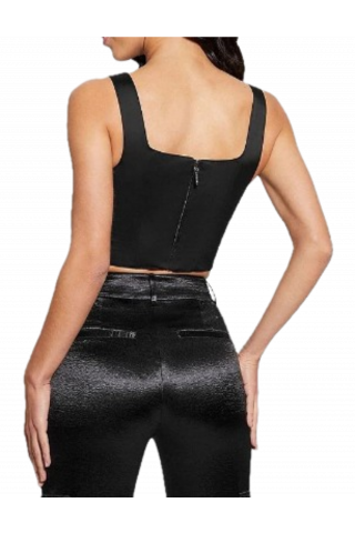 GUESS - SL SIA SATIN CORSET TOP BLACK