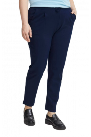 FRANSA - TROUSERS CASUAL FPSTRETCH PA 1 DARK BLUE