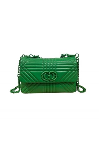 LA CARRIE - GRATE STEPHY MED.HAND BAG LEATHER GREEN