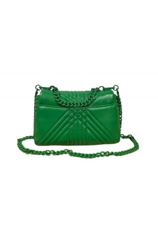 LA CARRIE - GRATE STEPHY MED.HAND BAG LEATHER GREEN