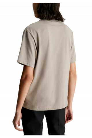 CALVIN KLEIN - MULTI LOGO T-SHIRT NEUTRAL TAUPE