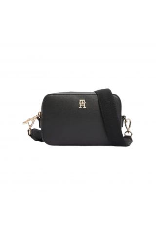 TOMMY HILFIGER SOFT LOGO CAMERA BAG BLACK BDS
