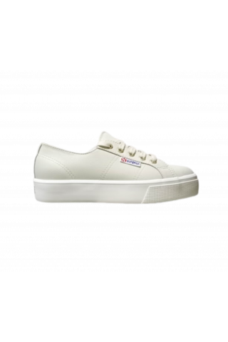 SUPERGA 2730 NAPPA SNEAKER 100% LEATHER ECRU