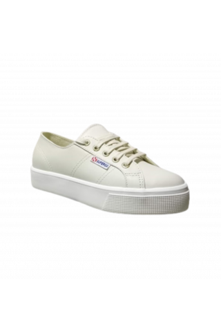 SUPERGA 2730 NAPPA SNEAKER 100% LEATHER ECRU