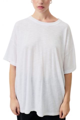 AMERICAN VINTAGE T-SHIRT 52% COTTON-48% VISCOSE WHITE